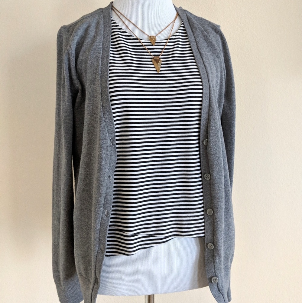 H&M Basic Grey Cardigan